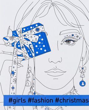 Розмальовка #girls#fashion#christmas 00-00029801 фото