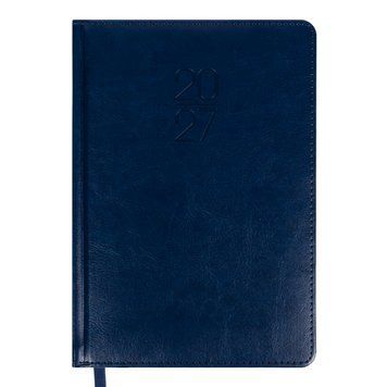 Щоденник діловий Leo Planner Vector A5 датований 2027 твердий синій 368 сторінок 252758 252758 фото