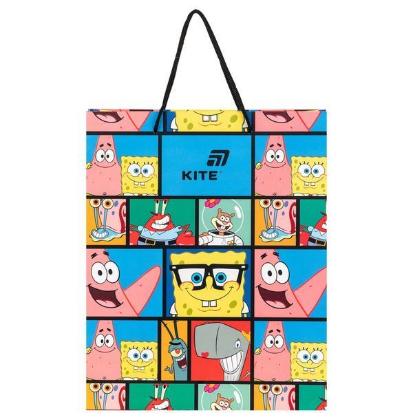 Пакет паперовий подарунковий Kite 26х32 см Sponge Bob SB26-266 SB26-266 фото