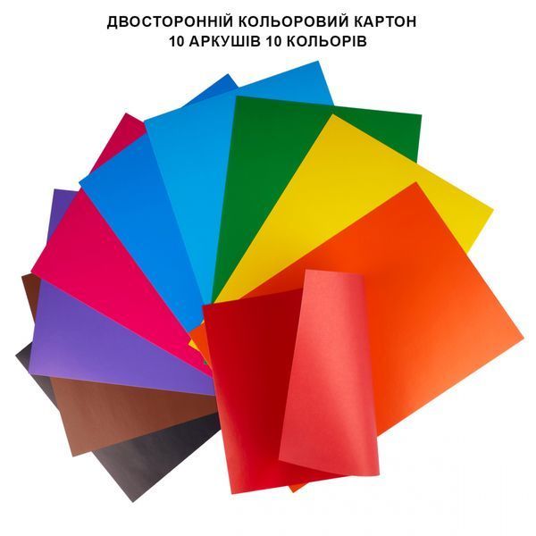 Картон кольоровий двосторонній Yes Minecraft Spring 10 аркушів А4 папка 955460 955460 фото