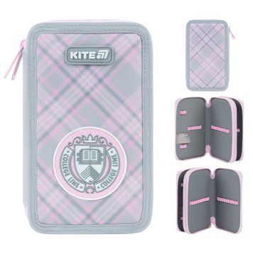 Пенал без наповнення Kite College Line K26-623-1, 2 відділення K26-623-1 фото