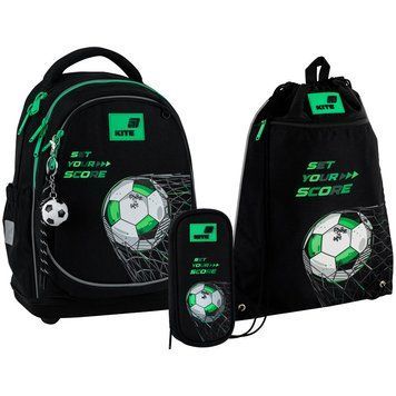 Шкільний набір Kite Education Football (рюкзак, пенал, сумка) SET_K26-724S-3 SET_K26-724S-3 фото