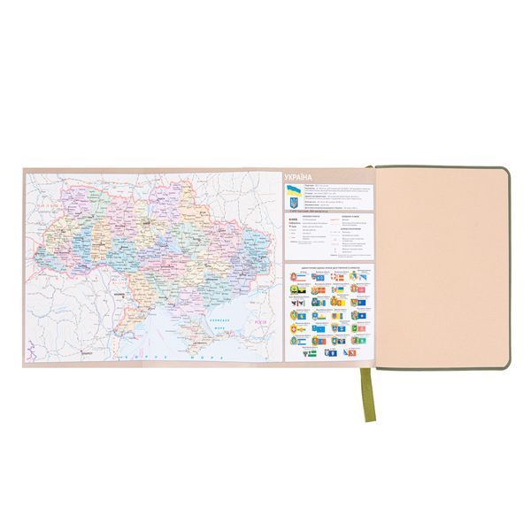 Щоденник діловий Leo Planner Prime А6 датований 2027 м'який оливковий 352 сторінки 252736 252736 фото