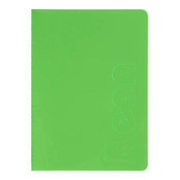 Записна книга Buromax Neon А5 80 аркушів в клітинку зелена BM.24822180-04 BM.24822180-04 фото