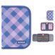 Пенал без наповнення Kite Purple Chequer K24-622-3, 1 відділення, 2 відвороти K24-622-3 фото 1