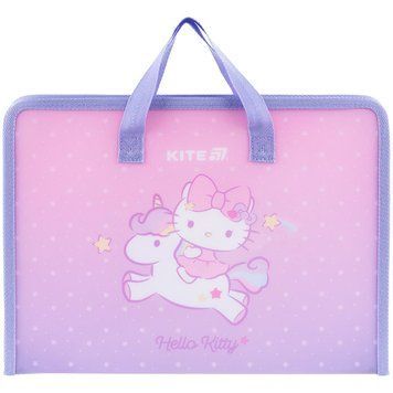 Папка-портфель на блискавці Kite Hello Kitty HK25-202-1, 1 відділення, A4 HK25-202-1 фото