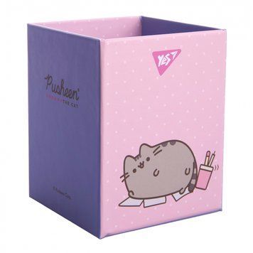 Стакан для письмового приладдя Yes Pusheen картон рожевий 708333 708333 фото
