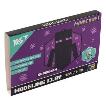 Пластилін YES Minecraft 8 кольорів 160 г 540634 540634 фото