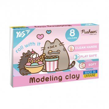 Пластилін Yes Pusheen 8 кольорів 160 г 540657 540657 фото