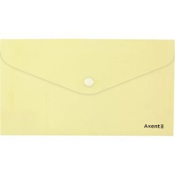 Папка-конверт на кнопці Axent Pastelini 1414-08-A, жовта 1414-08-A фото