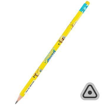 Олівець графітний тригранний з гумкою Kite Sponge Bob SB25-046 SB25-046 фото