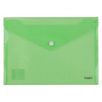 Папка на кнопці Axent 1522-25-A, A5, прозора, зелена 1522-25-A фото