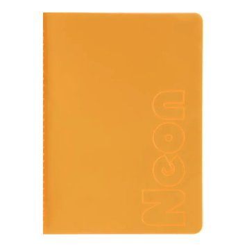 Записна книга Buromax Neon А5 80 аркушів в клітинку помаранчева BM.24822180-11 BM.24822180-11 фото
