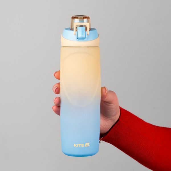 Пляшечка для води Kite 760 мл K26-1200-1 бежево-синя K26-1200-1 фото