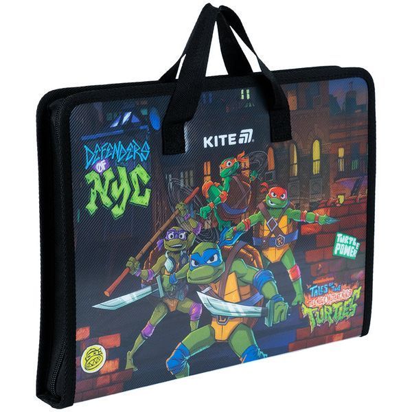 Папка-портфель на блискавці Kite Ninja Turtles NT25-202, 1 відділення, A4 NT25-202 фото