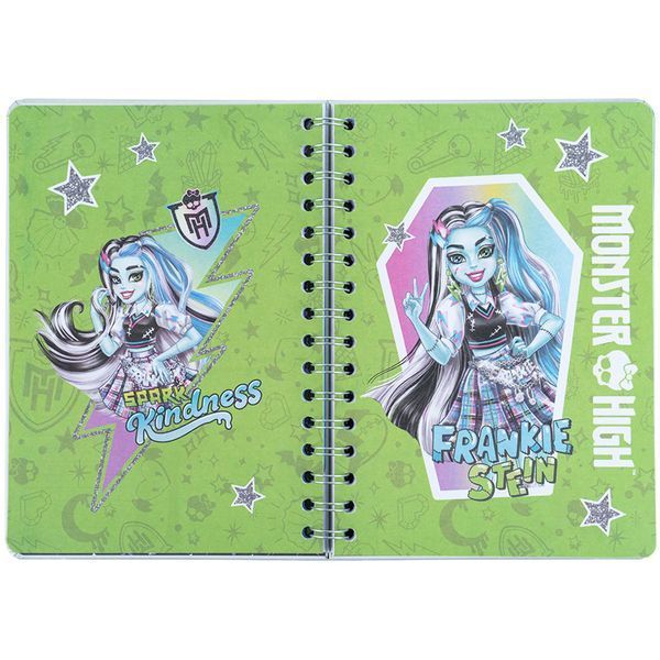 Щоденник на спіралі Kite Monster High MH25-438, тверда обкладинка MH25-438 фото