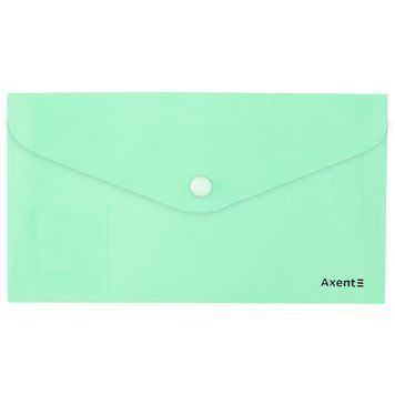 Папка-конверт на кнопці Axent Pastelini 1414-09-A, неом'ята 1414-09-A фото