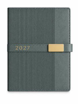 Щоденник датований 2027 Buromax Leroy зі штучної шкіри А5 336 сторінок сірий BM.21145-09 BM.21145-09 фото