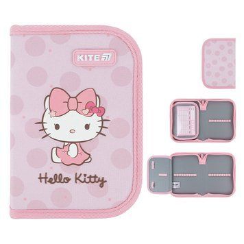 Пенал без наповнення Kite Hello Kitty HK26-621-1, 1 відділення, 1 відворот HK26-621-1 фото