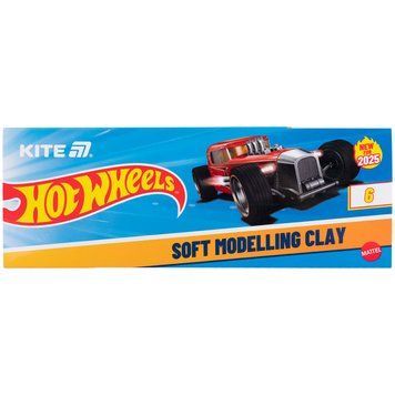 Пластилін восковий Kite Hot Wheels HW25-081, 6 кольорів, 120 г HW25-081 фото