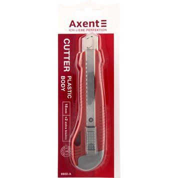 Ніж канцелярський Axent 6602-A, з металевими направляючими, лезо 18 мм 6602-A фото