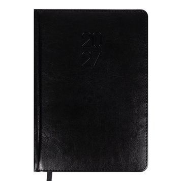 Щоденник діловий Leo Planner Vector A5 датований 2027 твердий чорний 368 сторінок 252760 252760 фото