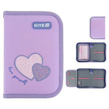 Пенал без наповнення Kite Sweetheart K25-621-1, 1 відділення, 1 відворот K25-621-1 фото