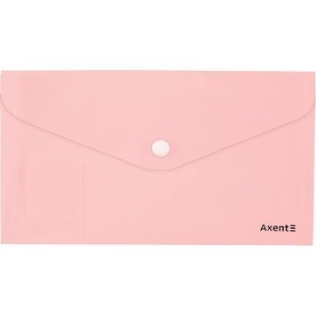 Папка-конверт на кнопці Axent Pastelini 1414-10-A, рожева 1414-10-A фото