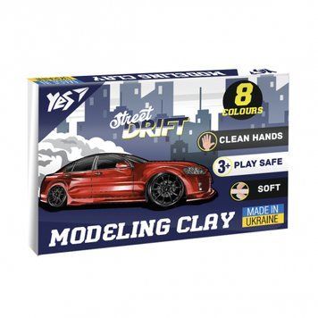 Пластилін Yes Drift King 8 кольорів 160 г 540660 540660 фото