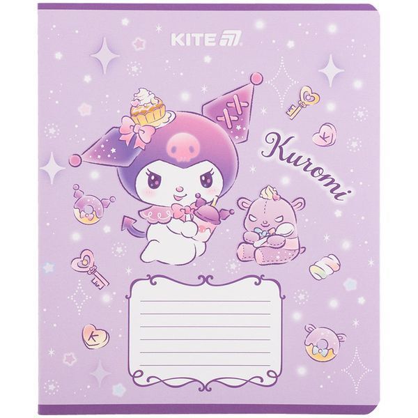 Зошит шкільний Kite Kuromi12 аркушів, клітинка HK25-232-3 HK25-232-3 фото