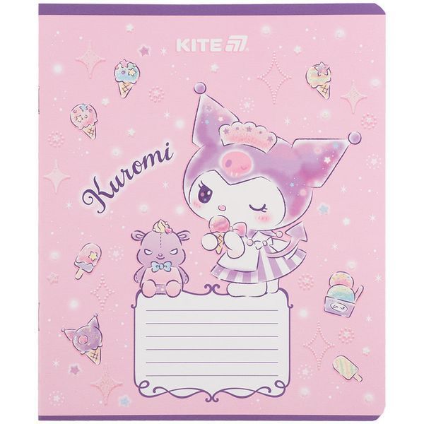 Зошит шкільний Kite Kuromi12 аркушів, клітинка HK25-232-3 HK25-232-3 фото