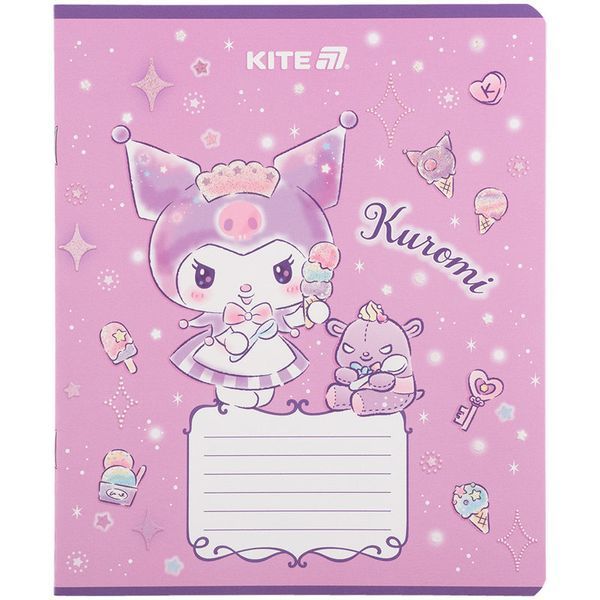 Зошит шкільний Kite Kuromi12 аркушів, клітинка HK25-232-3 HK25-232-3 фото