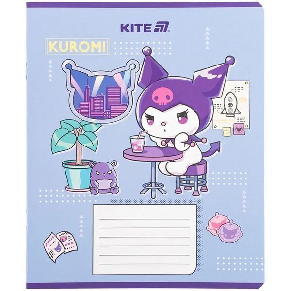 Зошит шкільний Kite Kuromi 18 аркушів, клітинка HK25-236-1 HK25-236-1 фото
