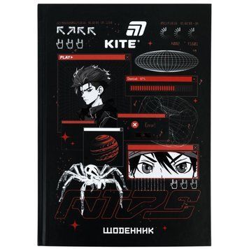 Щоденник шкільний Kite Red Anime K26-262-8, тверда обкладинка K26-262-8 фото