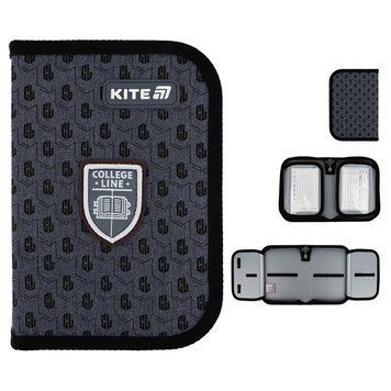 Пенал без наповнення Kite College Line Boy K25-622-2, 1 відділення, 2 відворот K25-622-2 фото