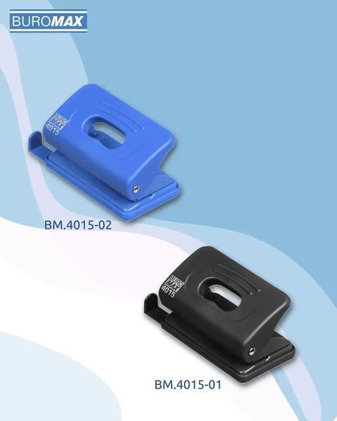 Діркопробивач пластиковий до 10 аркушів Buromax синій BM.4015-02 BM.4015-02 фото