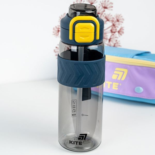 Пляшечка для води Kite K25-1234-1, 800 мл, сіро-жовта K25-1234-1 фото
