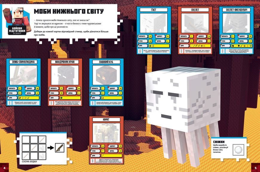 Книга Minecraft. Стікербук: Нижній світ і Край - Стефані Мілтон 00-00042650 фото
