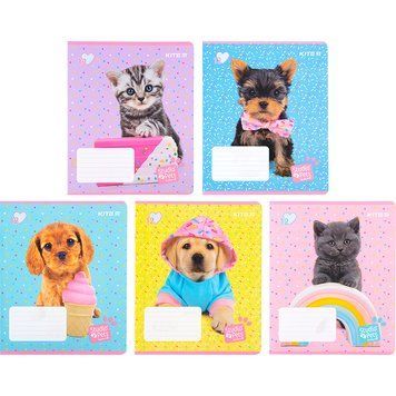 Зошит шкільний Kite Studio Pets 12 аркушів, клітинка SP22-232 SP22-232 фото