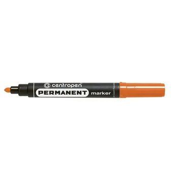 Маркер Centropen Permanent 2,5 мм круглий помаранчевий 8566/06 8566/06 фото