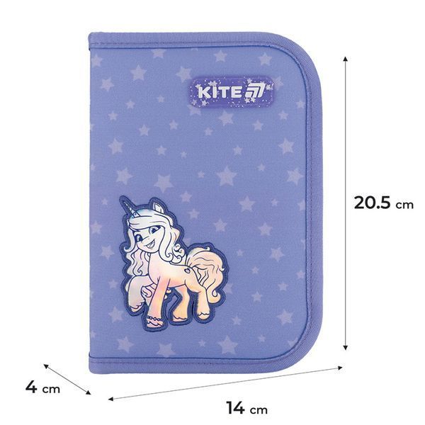 Пенал без наповнення Kite My Little Pony LP25-622, 1 відділення, 2 відворот LP25-622 фото