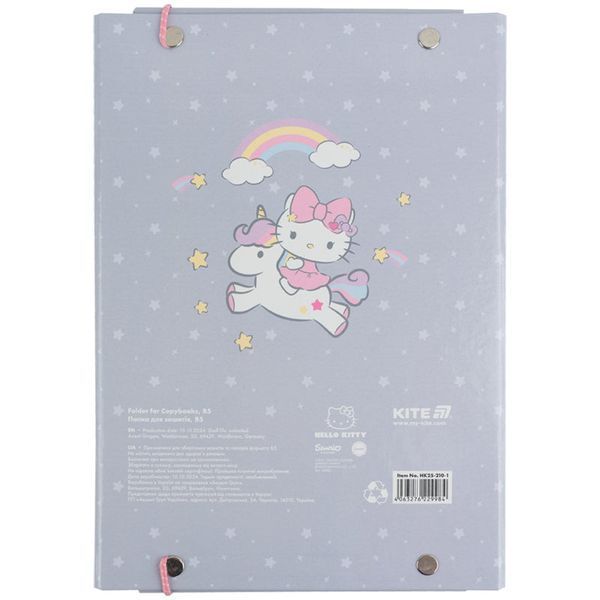 Папка для зошитів на гумці Kite Hello Kitty HK25-210-1, картон HK25-210-1 фото