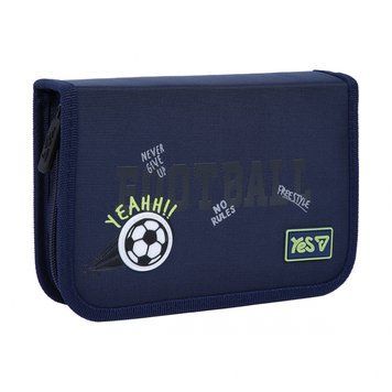 Пенал твердий одинарний з клапаном Yes HP-03 Football 533869 533869 фото