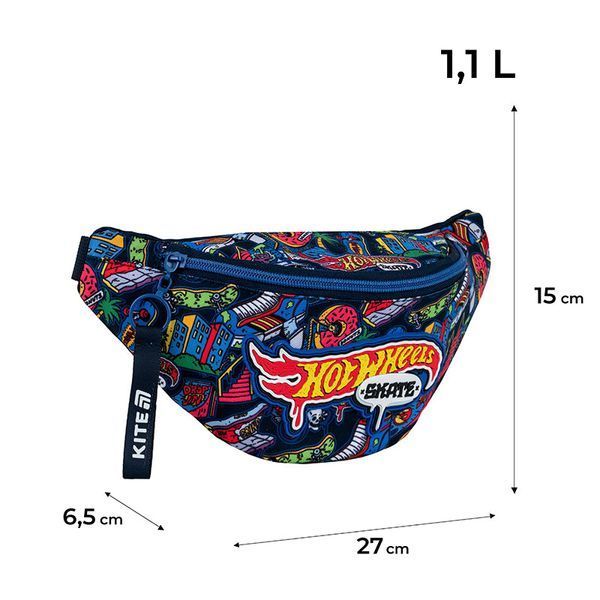 Сумка-бананка дитяча Kite Kids Hot Wheels Skate HW25-2577 HW25-2577 фото