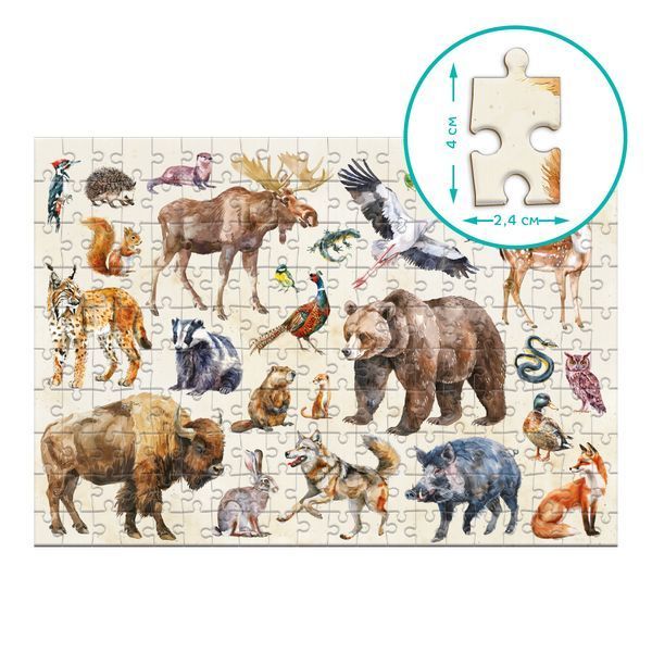 Монтессорі пазл DoDo 200 елементів - Лісові тварини 300629 300629 фото