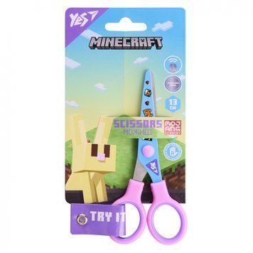 Ножиці Yes Minecraft.Spring 13 см з принтом на лезі 480471 480471 фото