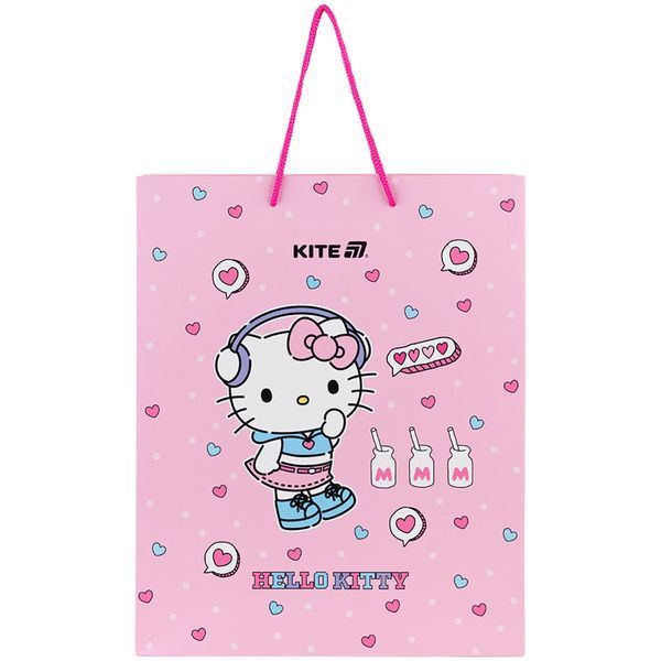 Пакет паперовий подарунковий Kite Hello Kitty HK25-266-1, 26х32см HK25-266-1 фото