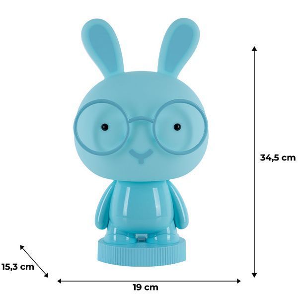 Світильник-нічник LED з акумулятором Bunny Kite K24-490-1-3, блакитний K24-490-1-1 фото