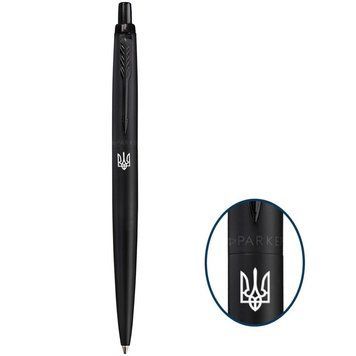 Ручка кулькова Parker Jotter XL Monochrome Black BT BP Тризуб 12432_TR 12432_TR фото