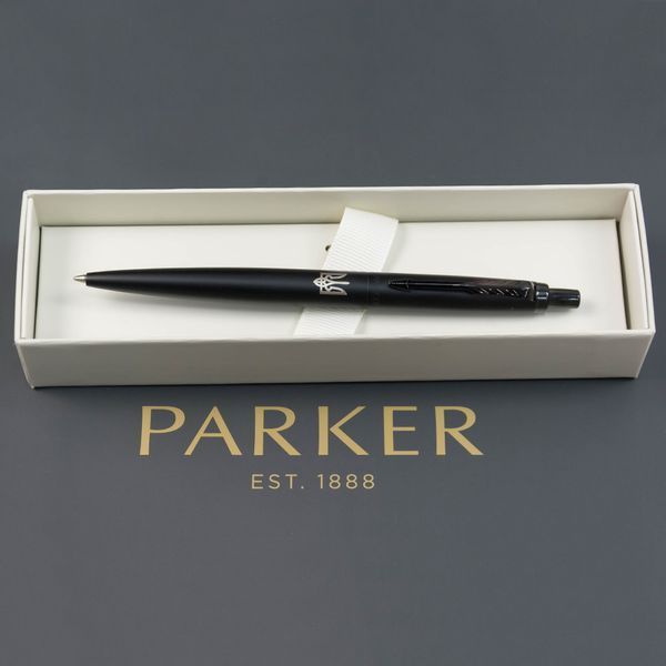 Ручка кулькова Parker Jotter XL Monochrome Black BT BP Тризуб 12432_TR 12432_TR фото